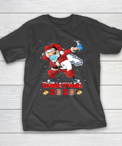 Denver Broncos Funny Santa Claus Dabbing Christmas 2020 NFL T-Shirt