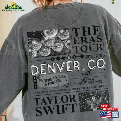 Denver Co Night 1 Comfort Colors Shirt Surprise Songs Unisex Hoodie