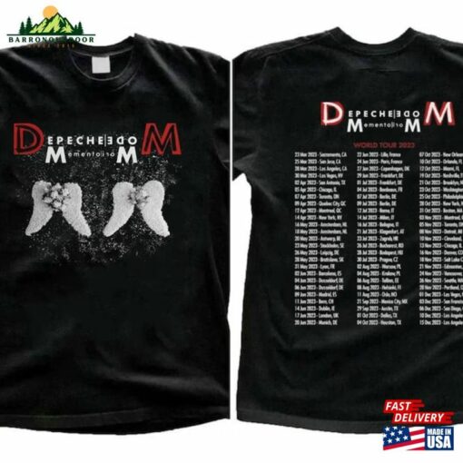 Depeche Mode 2023 Fall Tour Shirt Memento Mori Band Fan Unisex T-Shirt