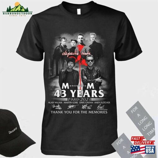 Depeche Mode 43 Years 1980 2023 T-Shirt Shirt Hoodie Classic