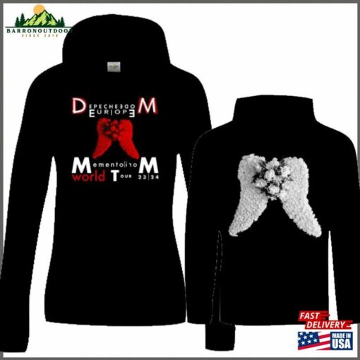 Depeche Mode Europe Memento Mori Tour Style Hoodie Black Women Classic