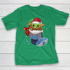 Detroit Lions Christmas Baby Yoda Star Wars Funny Happy NFL T-Shirt