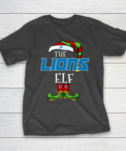 Detroit Lions Christmas ELF Funny NFL T-Shirt