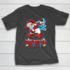 Detroit Lions Funny Santa Claus Dabbing Christmas 2020 NFL T-Shirt