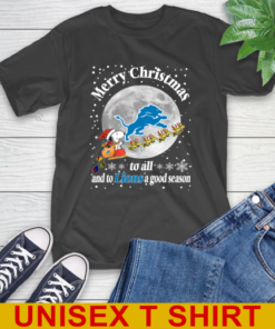 Detroit Lions Merry Christmas To All And To Lions A Good Season NFL Football Sports T-Shirt
