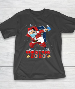Detroit Tigers Funny Santa Claus Dabbing Christmas 2020 MLB T-Shirt