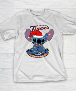 Detroit Tigers MLB noel stitch Baseball Christmas T-Shirt
