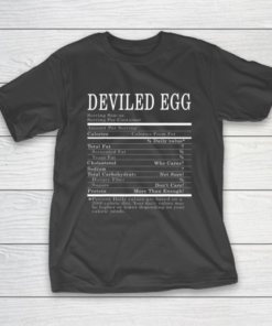 Deviled Egg Funny Nutrition Facts Thanksgiving Christmas T-Shirt