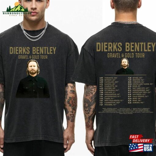 Dierks Bentley Gravel And Gold 2023 Tour Shirt Music T-Shirt Hoodie