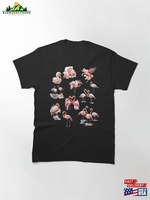 Different Types Of Pink Flamingo Classic T-Shirt