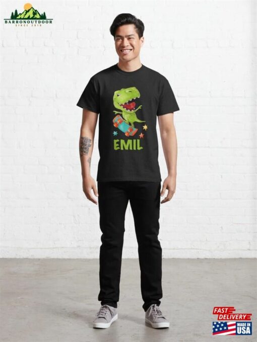 Dino Boy Lettering Emil Classic T-Shirt Hoodie Sweatshirt