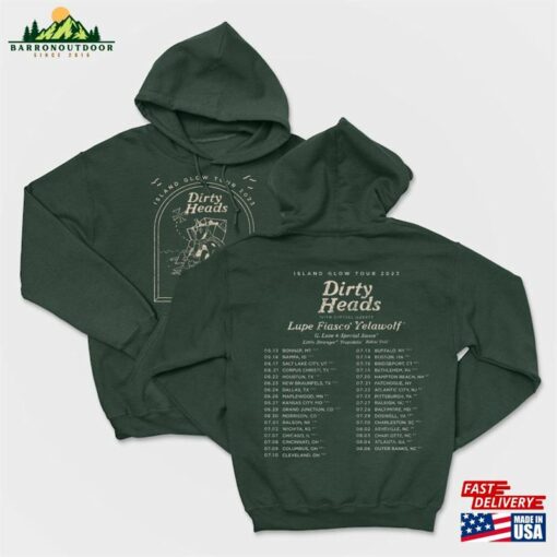 Dirty Heads Band Fan Shirt Island Glow Tour 2023 Rock Hoodie T-Shirt