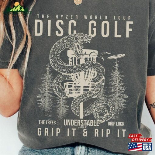 Disc Golf Shirt Comfort Colors® Grunge Discgolf Band Tee Lover Gift Classic Hoodie