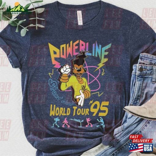 Disney A Goofy Movie Powerline Stand Out World Tour 95 Shirt Birthday Gift Ideas Walt T-Shirt Classic Hoodie