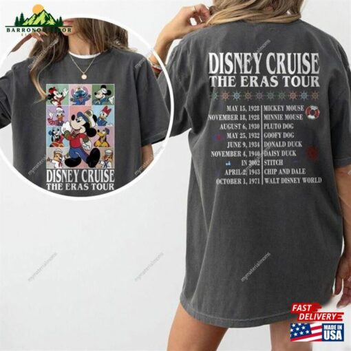 Disney Cruise The Eras Tour Shirt Family Comfort Colors Matching Shirts Vacation 2023 Hoodie Sweatshirt