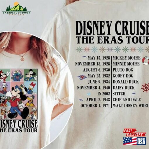 Disney Cruise The Eras Tour Shirt Family Comfort Colors Matching Shirts Vacation 2023 Hoodie Sweatshirt