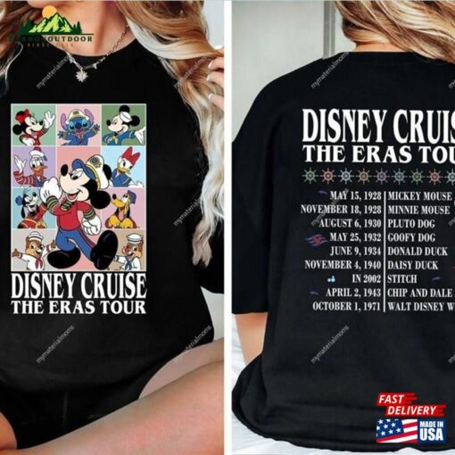 Disney Cruise The Eras Tour Shirt Family Comfort Colors Matching Shirts Vacation 2023 Hoodie Sweatshirt