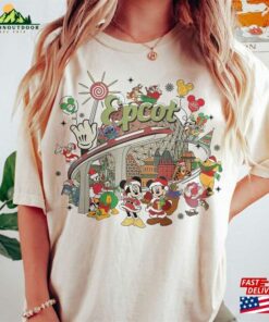 Disney Epcot Christmas Comfort Colors Shirt World Tour Mickey And Friends Unisex Classic Disney Epcot Christmas Comfort Colors Shirt World Tour Mickey And Friends Unisex Classic