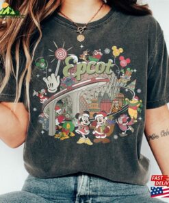 Disney Epcot Christmas Comfort Colors Shirt World Tour Mickey And Friends Unisex Classic 4