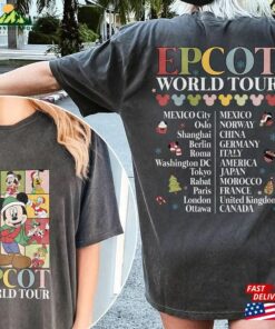 Disney Epcot Christmas Shirt World Tour Mickey And Friends Sweatshirt Classic