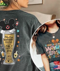 Disney Epcot Food And Wine Comfort Color Shirt Vintage Drinking Around The World Crawl 2023 T-Shirt Sweatshirt
