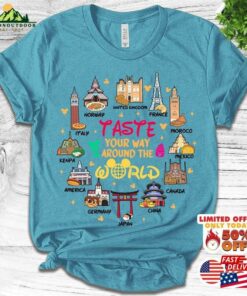 Disney Epcot World Showcase Countries Food Taste Your Way Around The Shirt And Wine Festival 2023 Family Travel B T-Shirt Classic