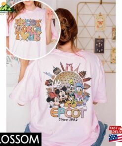 Disney Epcot World Tour Comfort Colors Shirt Mickey And Friends Hoodie T Shirt 3