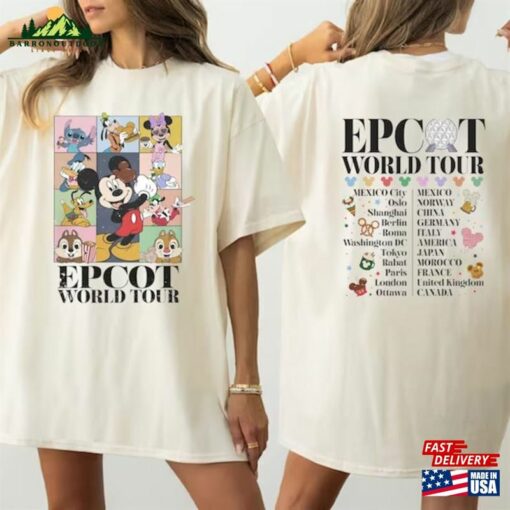 Disney Epcot World Tour Shirt Drink Around The Snack Sweatshirt Hoodie