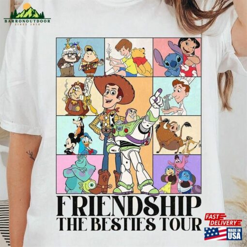 Disney Friendship The Besties Tour Shirt Best Friends Trip Matching Tee Sweatshirt Unisex