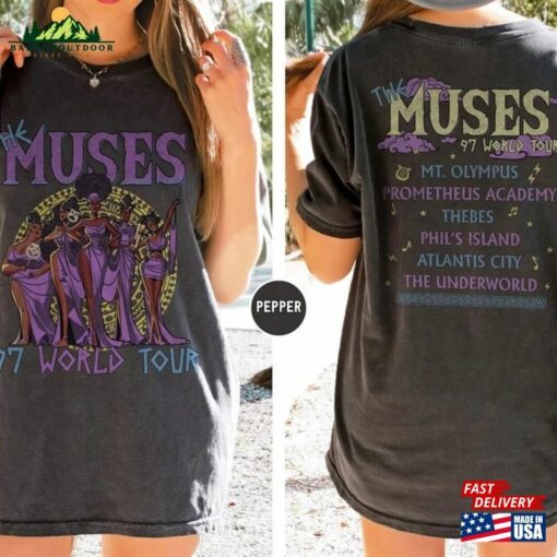 Disney Hercules The Muses 97 World Tour Shirt Retro Diva Song Concert Music Girl Trip Unisex Classic