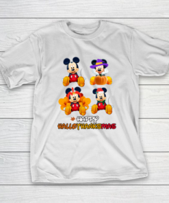 Disney Mickey Happy Halloween Thankgiving Christmas  HappyHalloThanksMas T-Shirt