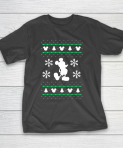 Disney Mickey Mouse Christmas Ugly Sweater Style T-Shirt