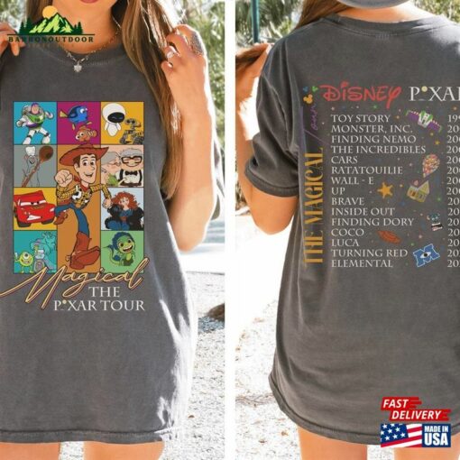 Disney Pixar Magical Tour Shirt Two Sided Classic Sweatshirt