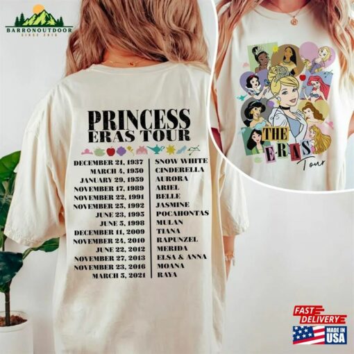 Disney Princess Eras Tour Shirt Dated Sweatshirt Hoodie