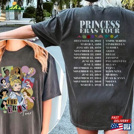 Disney Princess Eras Tour Shirt Dated Sweatshirt Hoodie