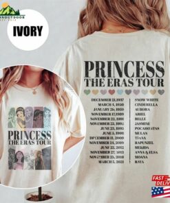 Disney Princess Eras Tour Shirt Disneyland Concert Hoodie Unisex 1