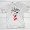 Disney Santa Minnie Mouse Hello Christmas Holiday T-Shirt