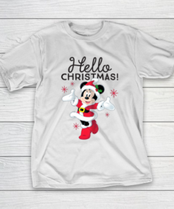 Disney Santa Minnie Mouse Hello Christmas Holiday T-Shirt Disney Santa Minnie Mouse Hello Christmas Holiday T-Shirt