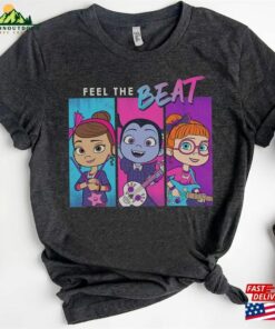 Disney Vampirina Scream Girls Band Feel The Beat Retro T-Shirt Magic Kingdom Trip Unisex Family Birthday Gift Adult Kid Toddler Tee Classic
