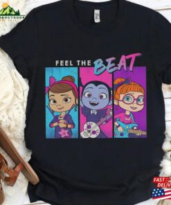 Disney Vampirina Scream Girls Band Feel The Beat Retro T Shirt Magic Kingdom Trip Unisex Family Birthday Gift Adult Kid Toddler Tee Classic 3