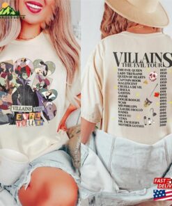 Disney Villains The Evil Tour Shirt Retro Characters Comcert Music Eras T-Shirt Sweatshirt
