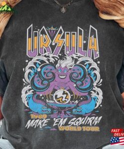 Disney Villains The Little Mermaid Ursula World Tour Band Retro Shirt Magic Kingdom Unisex Comfort Colors® T-Shirt Family Birthday Gift Tee Classic