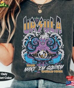 Disney Villains The Little Mermaid Ursula World Tour Band Retro Shirt Magic Kingdom Unisex Comfort Colors® T-Shirt Family Birthday Gift Tee Classic Sweatshirt