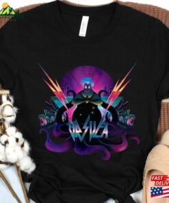 Disney Villains Ursula 90S Rock Band Neon T-Shirt The Little Mermaid Shirt Disneyland Family Trip Unisex