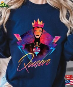 Disneyland Evil Queen Rock Tour T-Shirt Snow White And Seven Dwarfs Shirt Villains Band Unisex Classic