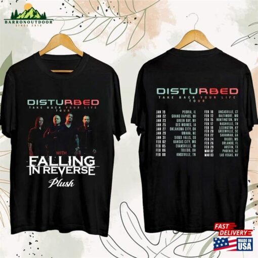 Disturbed 2024 Tour Shirt Band Fan Concert Hoodie T-Shirt