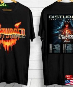Disturbed 2024 Tour T-Shirt Sweatshirt Hoodie With Falling In Reverse Concert Shirt 3 Disturbed 2024 Tour T Shirt Sweatshirt Hoodie With Falling In Reverse Concert Shirt 4