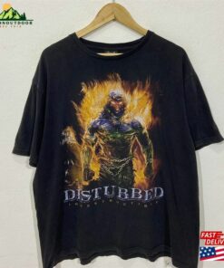 Disturbed American Heavy Metal Band Xlarge Vintage Alternative Album Music Tour “Indestructible” T-Shirt Sweatshirt Unisex