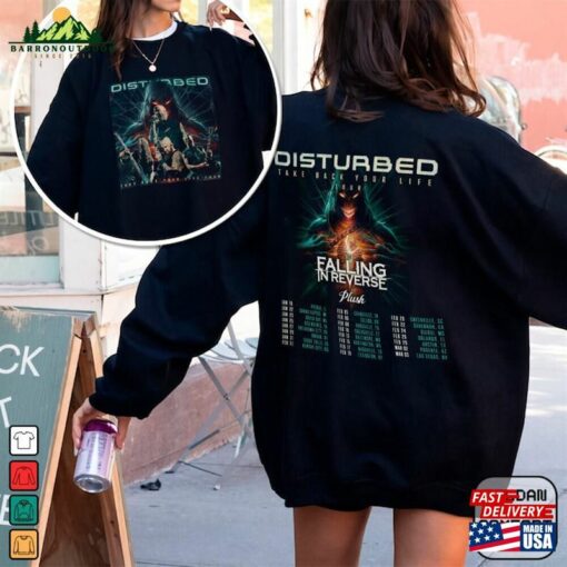 Disturbed Tour Shirt 2024 Concert Hoodie Unisex