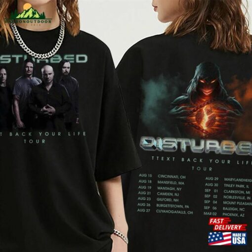 Disturbed World Tour 2023 Shirt Band Baseball T-Shirt Take Back Your Life Tshirt Sweatshirt